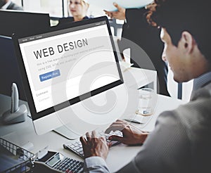 Website Design Homepage Layout Creativity Concept