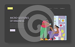 Website Design with Kind Gesture