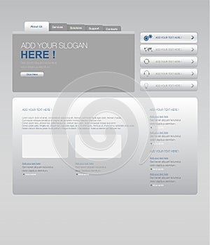 Website design template