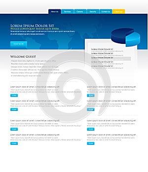 Website design template