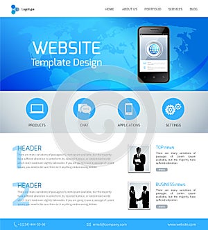 Website design template