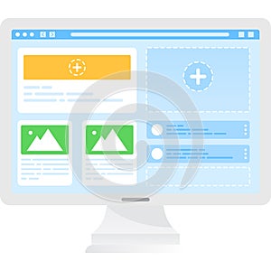 Website design web ux graphic build vector icon