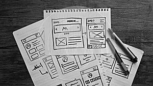 Website Design Wireframe Examples Of Web