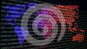Website development. Developer working on program codes in office. Computer program. Programmer workplace. Programming code.