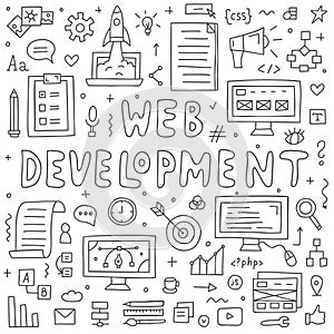 Website development doodles
