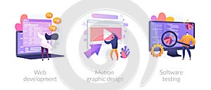 Website development vector concept metaphors