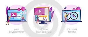 Website development vector concept metaphors