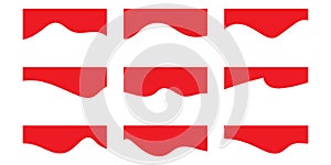 Website Diverder and seperator template. Collection of dividers shape templates.