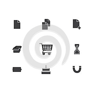 Website element icons for web design