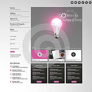 Website Elements/Template Design for Your Business Site