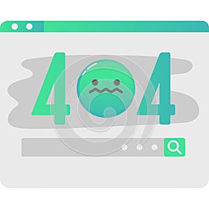 Website error vector web alert failure page icon