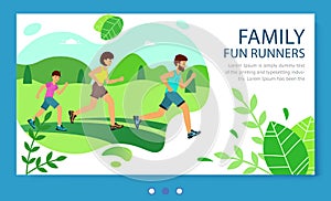Website family fun runners. lifestyle healthy. Family Jogging Exercise