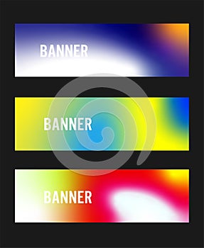 Website header banner gradient style, abstract background