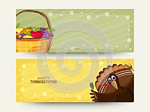 Website header or banner for Thanksgiving Day.