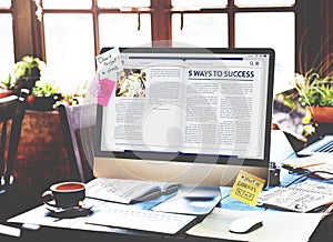 Website Homepage Online Internet Article Concept