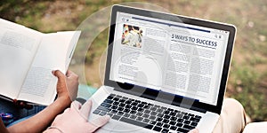 Website Homepage Online Internet Article Concept