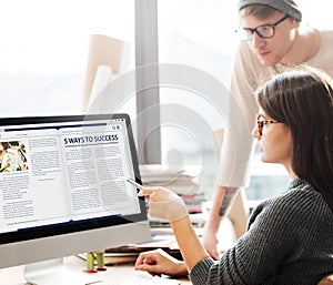 Website Homepage Online Internet Article Concept