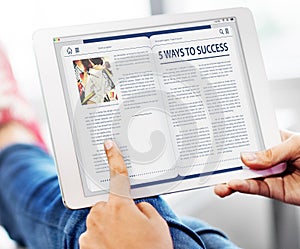 Website Homepage Online Internet Article Concept