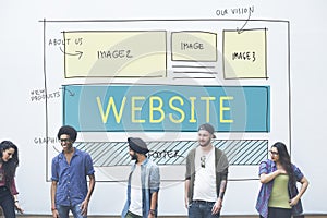 Website Homepage Responsive Design Ideas Concept