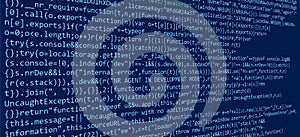 website HTML code in browser view on dark background.