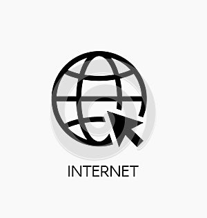 Website icon vector illustration. Web browser internet symbol