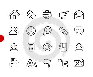 Website Icons // Red Point Series