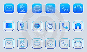 Website icons set. The web icon including illustration like email,globe, phone ,home that related to website vector and element