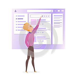 Website Interface Wireframe Improve Character