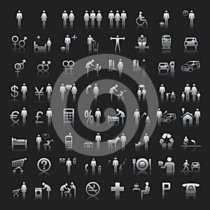 Website and Internet Icons -- People