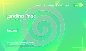 Website landing page. Geometric background. Minimal abstract cover design. Creative colorful wallpaper. Trendy gradient poster.