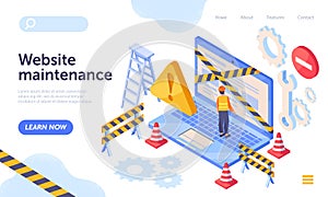 Website maintenance concept