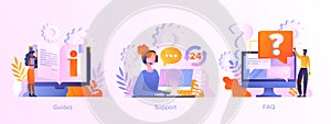 Website menu bar elements