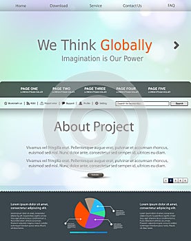 Website modern template background