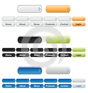 Website navigation buttons