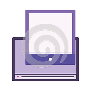 Website page technology digital isolated icon design