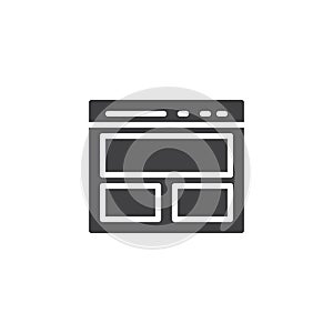 Website page vector icon