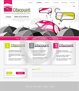 Website pink umbrella