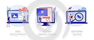 Website development vector concept metaphors
