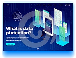 Website providing information service what is data protection