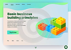 Website providing the service of basic business building principles