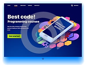 Website providing the service of best code programming courses photo