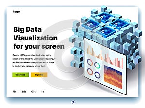 Website providing the service of big data visualization for your screen