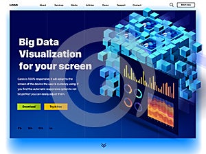 Website providing the service of big data visualization for your screen