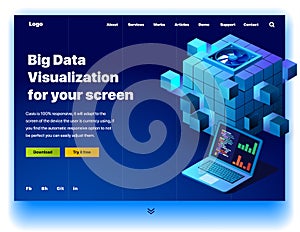 Website providing the service of big data visualization for your screen