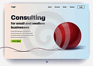 Website providing the service of consulting for small and medium business