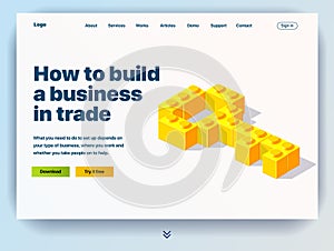 Website providing the service of how to build a business in trade