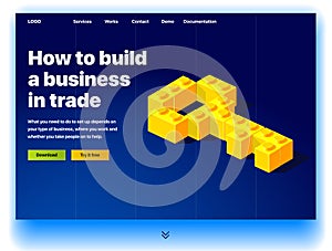Website providing the service of how to build a business in trade photo