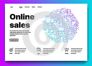 Website providing the service of online sales