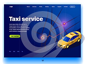 Website providing the service of taxi