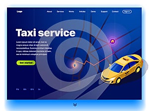 Website providing the service of taxi photo